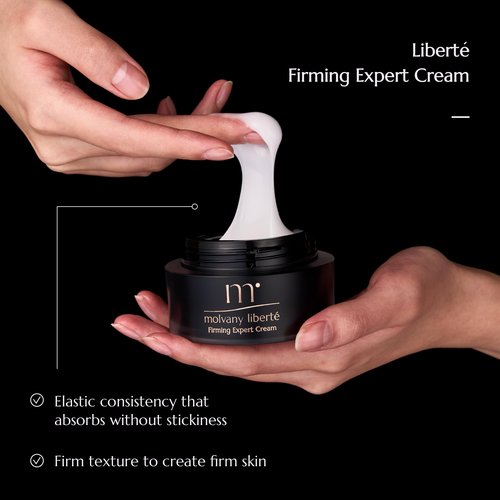 molvany liberte Firming Expert Cream - Rich firming cream targets deep wrinkles, sagging, and loss of elasticity with a dense, skin-hugging texture - Radiance care, Face lifting cream - 1.69 fl.oz