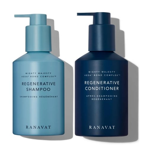 RANAVAT BOTANICS RANAVAT Regenerative Veda Bond Hair Shampoo & Conditioner Duo - Ayurvedic Haircare for Bond Repair, Hair Volume, Breakage Repair & Scalp Health - 2 Pieces