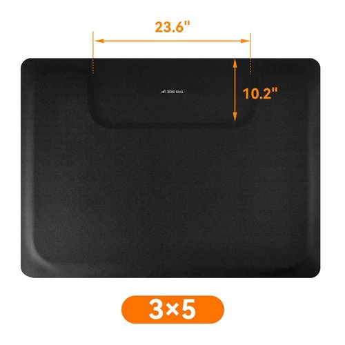 Salon Hairstylist Floor Mat Anti Fatigue for Stylist Standing 3' x 5', 5/8'' Thick Barber Floor Matt Square Base for Salon Styling Chair, Hair Cutting Hairdressing Beauty Equipment