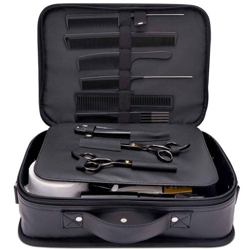 Hair Cutting Scissors Shears Kits, 29 pcs Professional Haircut Scissors Set for Barber, Salon, Home, Complete Hair Cutting Kit Includes Barber Bag, Thinning Scissors, Combs, Barber Cape...