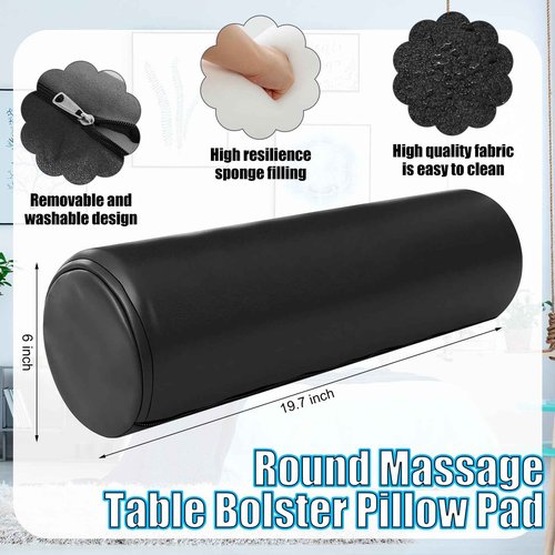 HunnmingRe 5 PCS 73 x 30 Massage Table Warmer with 3 Heat Settings(110v), Microfiber Massage Table Sheets Set Round Bolster Pillow Pad for Spa Bed, Includes Flat Sheet, Fitted Sheet, Face Rest Cover