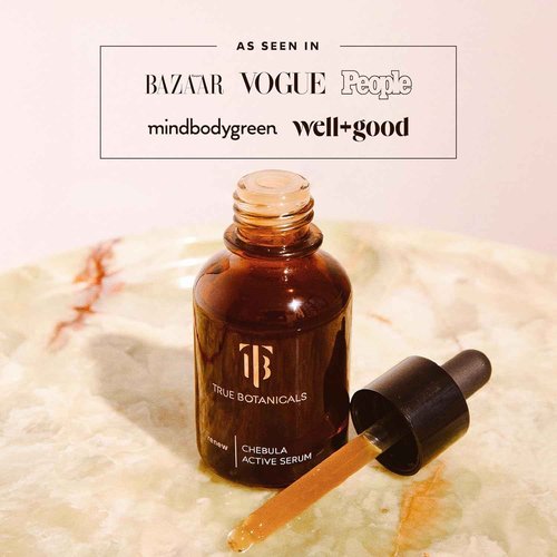 True Botanicals Chebula Active Serum | Optimizes Skins Collagen Levels | Anti-Aging Serum | Treats Fine Lines & Wrinkles | All Skin Types | Dermatologist Tested, All Natural, Vegan | 1 fl oz | 30 ml