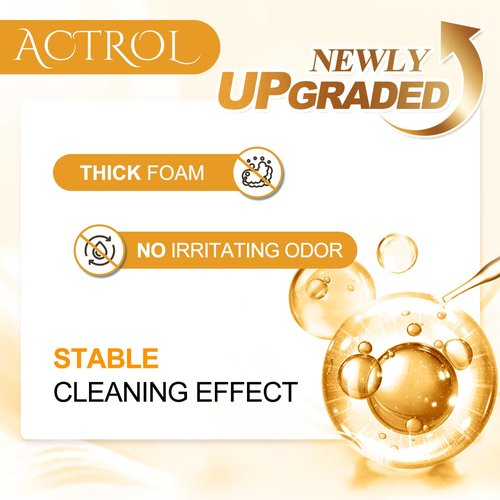 ACTROL Eyelash Extension Cleanser Unscented 2L Natural Lash Extension Shampoo Professional Eyelid Foaming Cleanser Paraben & Sulfate Free Non-lrritating with Salon and Home Care