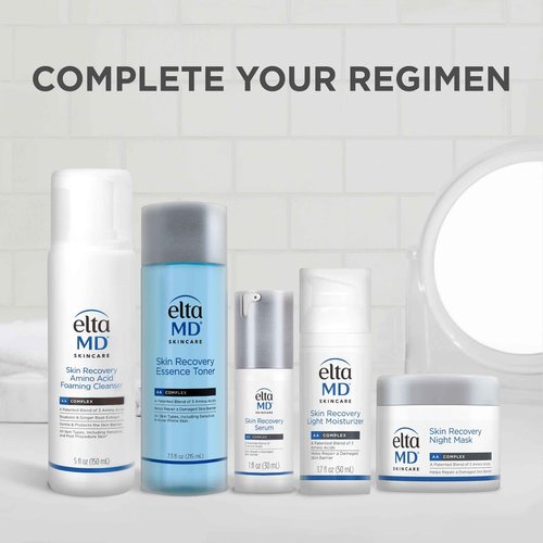 EltaMD Skin Recovery Face Serum, Redness Relief, Facial Serum Visibly Reduces Redness in 24 Hours, For Sensitive Skin, 1.0 oz Pump