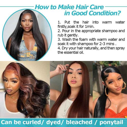 AnJudyReid Human Hair Bundles Straight 1 Bundle 26 Inch Brazilian Virgin Straight Human Hair Bundles For Black Woman