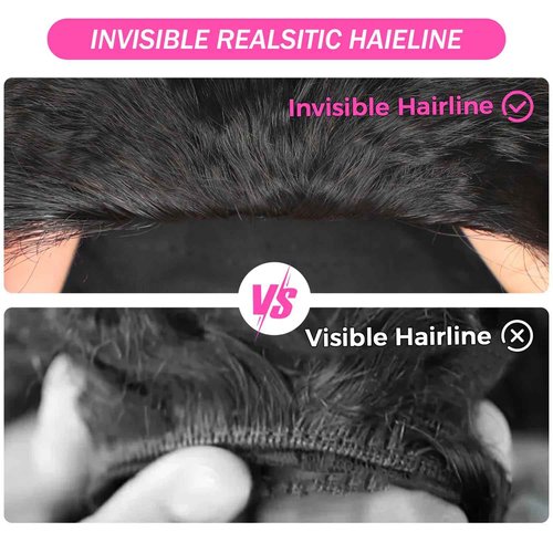 BLY Kinky Straight 3 in 1 Half Wig Human Hair for Women 180% Density Glueless Wear & Go No Lace Flip Over Half Wig Beginner Friendly Seamless Clip In Wigs 18 Inch