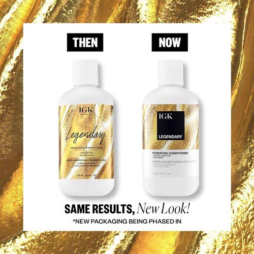 IGK LEGENDARY Dream Hair Shampoo and Conditioner Set | Healthy + Hydrated + Shine | Vegan + Cruelty Free | 8 Oz