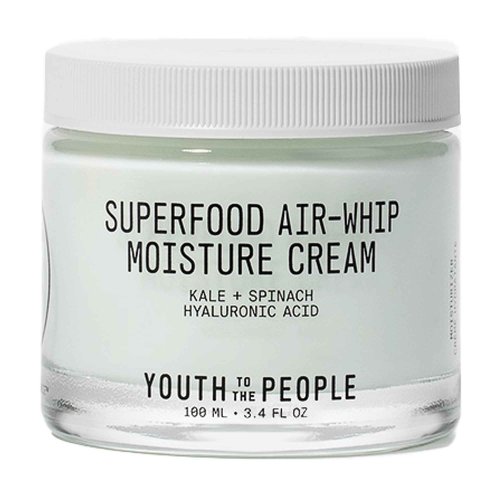 Youth To The People Superfood Air-Whip Moisture Cream Jumbo - Kale + Green Tea Hyaluronic Acid Face Moisturizer, Smooths + Hydrates Up to 48HR with Dewy Glow, Non-Greasy Lightweight Gel - 3.4 fl oz