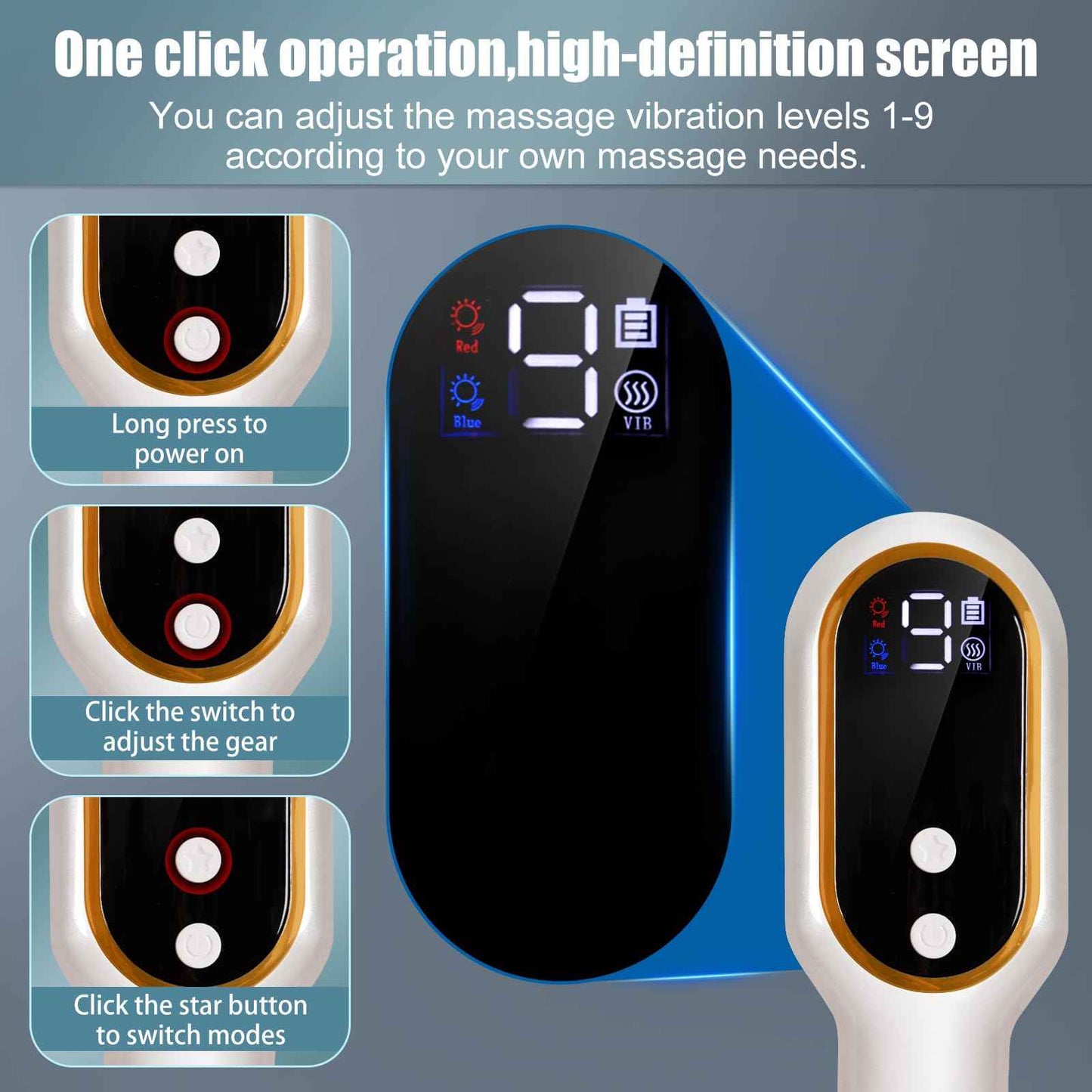 Laser Hair Growth Comb, Red Light Therapy for Hair Growth, Scalp Massager for Thicker