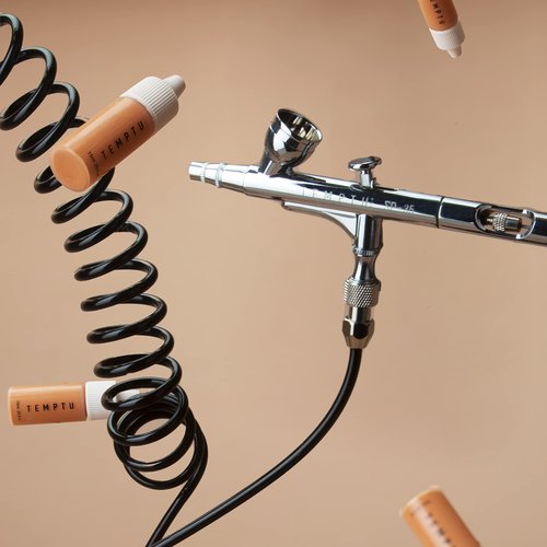 TEMPTU Gravity Feed Airbrush, SP-35 Dual Action Airbrush Gun | Push-and-Pull Trigger | Professional Airbrush For Face, Body & Fine Detail Work | Includes Storage Case