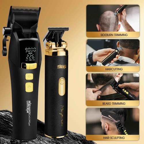 DSP Professional Hair Clippers for Men, Barber Clippers Set, Cordless Ceramic Blade, Machines for Cutting Hair, Gifts for Men