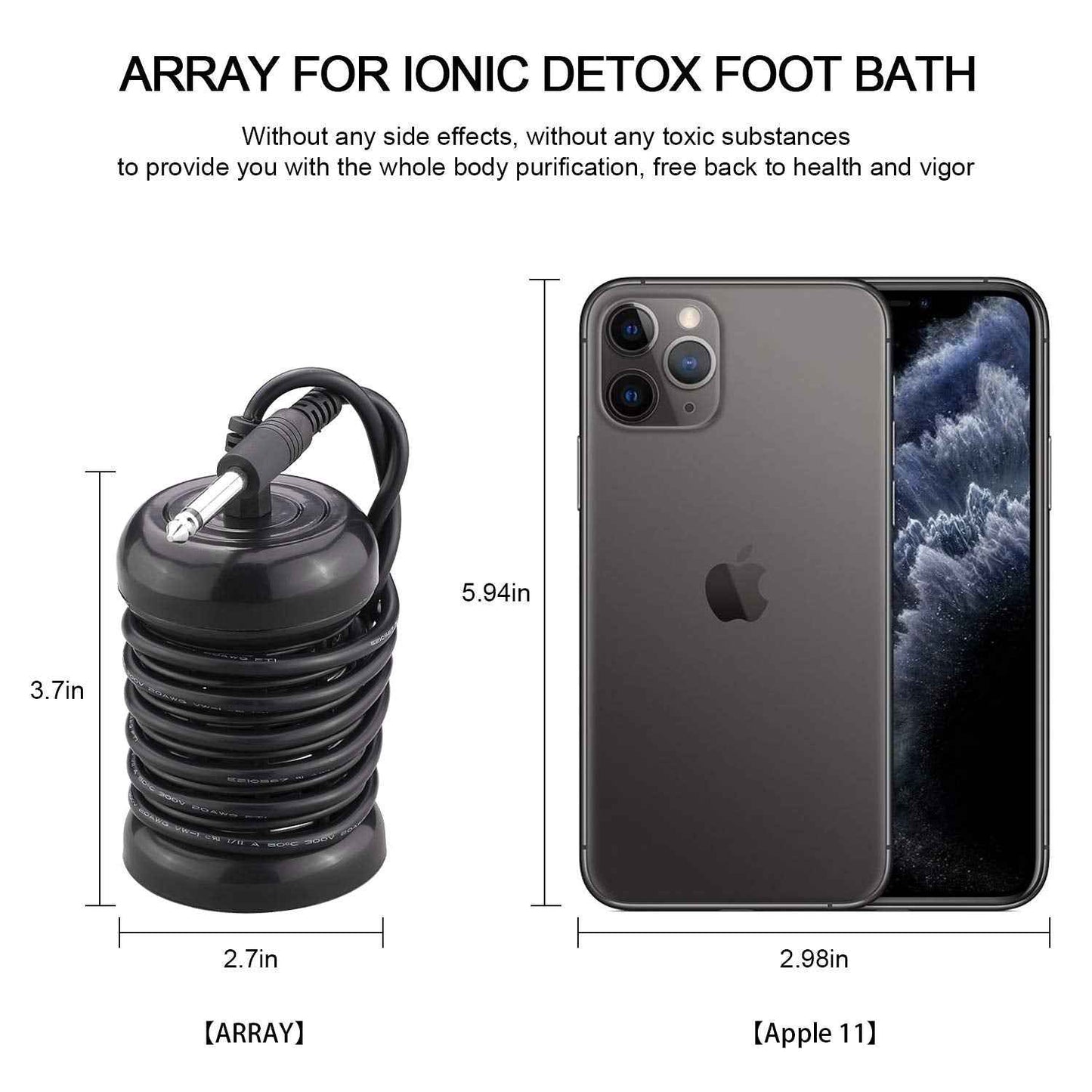 Ionic Foot Bath Detox Machine, Professional Foot Detox Machine for Home Use, Ion Cleanse Ionic Bath Spa with LED Display, Far Infrared Belt