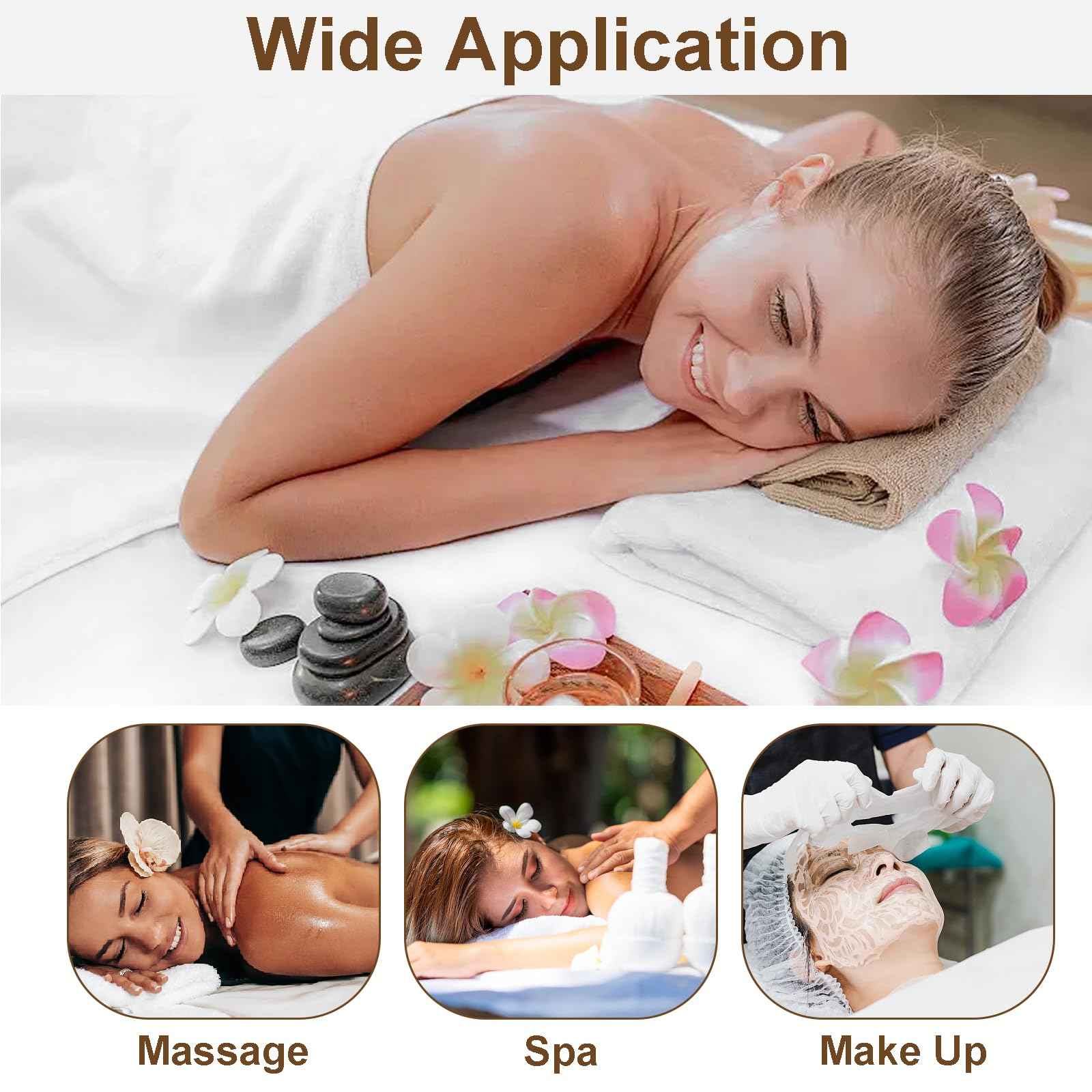 4 Sets Microfiber Massage Table Sheets Set 3 Piece Set Includes Premium Massage Table Cover Fitted Sheet and Fitted Face Rest Cover (White)