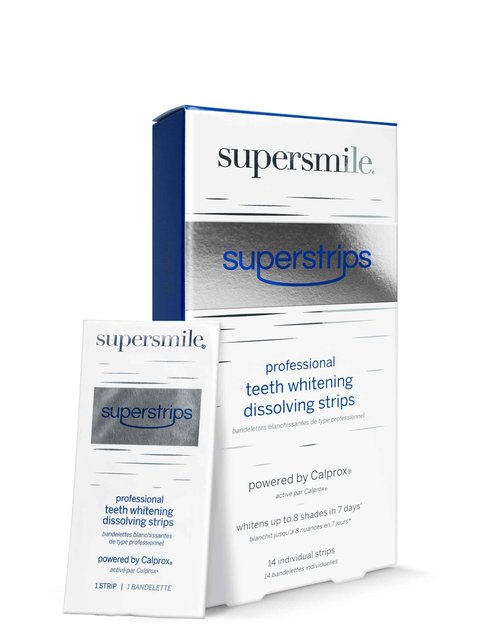 Whitening Strips, Superstrips by Supersmile, Professional Teeth Whitening Strips, Enamel Safe Teeth Whitener for Sensitive Teeth