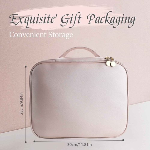 Curling Iron Set 7-in-1, Curling Wand Set with 7 Interchangeable Barrels Included A Heated Round Brush, 3 Hair Crimper, Ceramic Coating Protect Hair, with Gift Package (0.6"-1.25") Pink