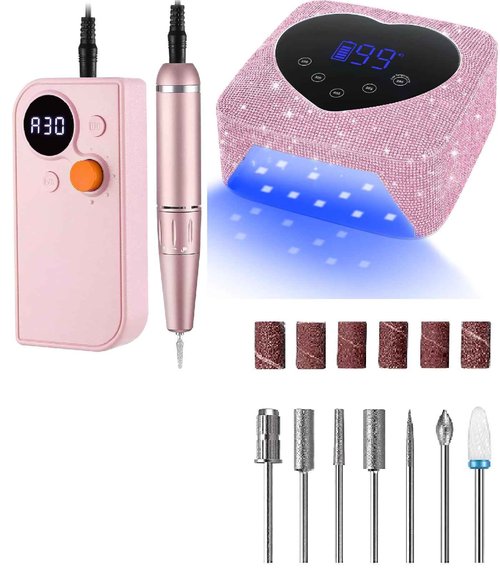 Rechargeable UV Nail Lamp & Professional Portable Nail Drill