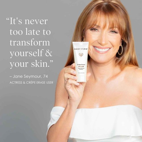 Body Firm Crepe Erase Smoothing Pre-Treatment, Aha Bha Exfoliant With Vitamin E and Squalane for Crepey Skin, Anti Aging Pre-Exfoliator for Face & Body, Gentle Skin Care for Women, 10 FL Oz