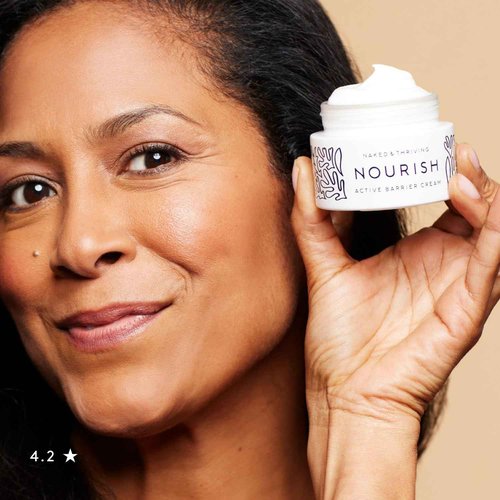 Naked & Thriving Nourish Active Barrier Cream I Anti-Aging & Hydrating | Squalane | Naturally-Derived, Vegan & Cruelty-Free |