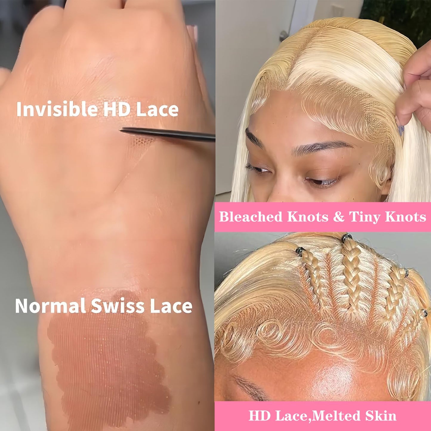 26 Inch Blonde Wig Human Hair 613 13x6 Lace Front Wig Human Hair Pre Plucked 180% Density Body Wave Transparent Lace Frontal Glueless Wigs Human Hair