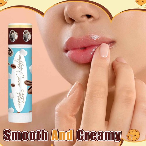 Siifert 100pcs Christmas Peppermint Flavor Lip Balms Gift Bulk Candy Gingebread Hot Cocoa Cookie Cinnamon Flavor Lip Balm Favor Christmas Party Gift Stocking Stuffer for Coworker Staff Employee (Cute)
