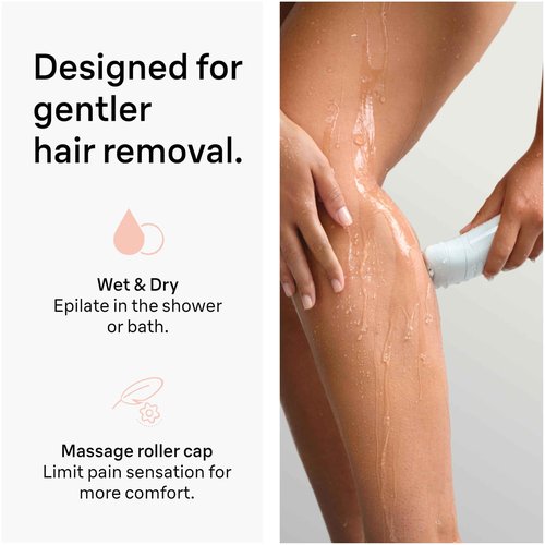 Braun Epilator Silk-épil 5, Hair Removal Device, Women Shaver & Trimmer, Wet and Dry, Includes Skin Contact Cap, SE5-011, Grey