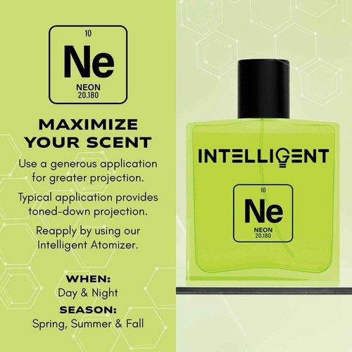 Intelligent Neon Eau de Parfum | Cologne for Men | Abstract, Artistic, Aldehydic | 3.4 Fl Oz (100 mL)
