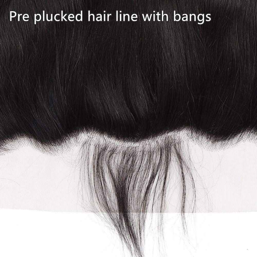 Grand Nature Frontal HD Lace Closure Only, 13x6 Frontal HD Lace, 5x5 HD Lace Closure Body Wave, Straight 4x4 Closure, 13x4 Lace Frontal HD Lace (Straight, 18"-13x6 Frontal)