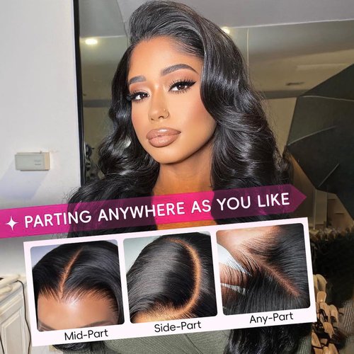 Body Wave Lace Front Wigs Human Hair 13x4 HD Lace Front Wigs for Women 200 Density Glueless Human Hair Wigs Pre Plucked with Baby Hair Natural Hairline 26 Inch
