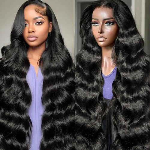 Redice 28 Inch 13x6 HD Lace Front Wig Human Hair - 200% Density Body Wave Pre-Plucked With Baby Hair - Glueless Frontal Wig for Women