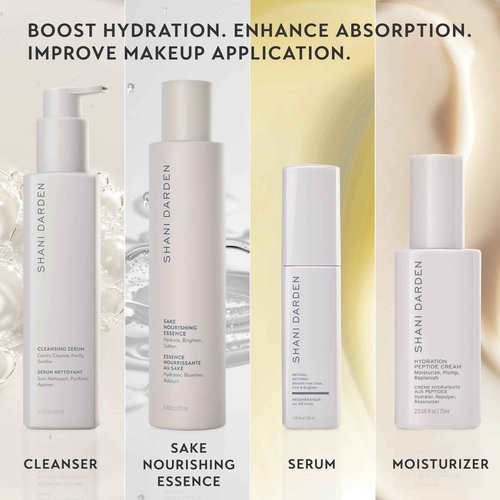 Shani Darden Skin Care Sake Nourishing Essence, Facial Essence for Skin Hydration, Helps Soften, Fortify, and Calm Dehydrated and Sensitive Skin, 4 Oz