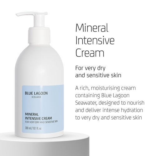 Blue Lagoon Skincare Mineral Intensive Cream – Psoriasis Cream & Psoriasis Treatment for Skin – Rich Moisturizer with Seawater, Hydrates, Soothes, Prevents Dry Skin, 300ML