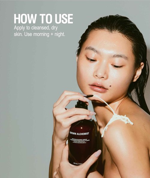 Grown Alchemist Body Cream REFILL: Mandarin, Rosemary Leaf. Nourishing Moisturizer Cream that Repairs and Balances Dry Skin (1L).