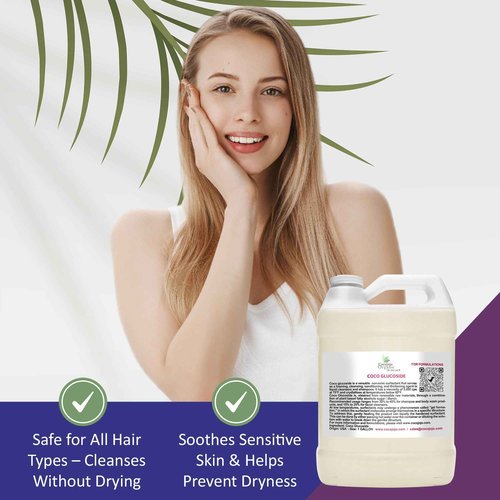 Cocojojo Coco Glucoside Natural Surfactant - Surfactants for Soap Making DIY Shower Gel, Skin Care, Body and Face Wash, Plant Derived, Natural - 1 Gallon (Pack of 1)