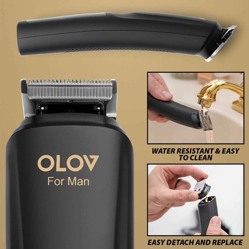 Beard Trimmer, 20 Piece Mens Grooming Kit and Hair Clipper, Electric Razor for Man Suitable for Beard, Face, Nose, Hair Trimmer, Black
