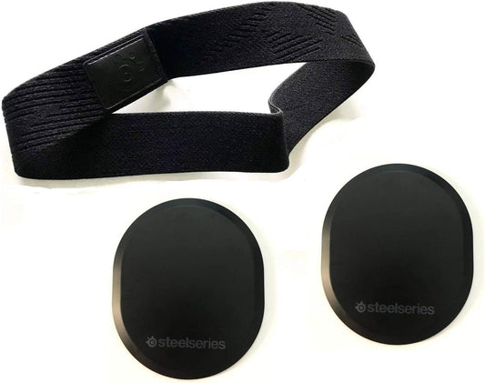 2 in 1 Magnet Cover with Headband for SteelSeries Arctis Pro High Fidelity Gaming Headset/SteelSeries Arctis Pro Wireless Gaming Headset by LZYDD (Black Covers with Headband)