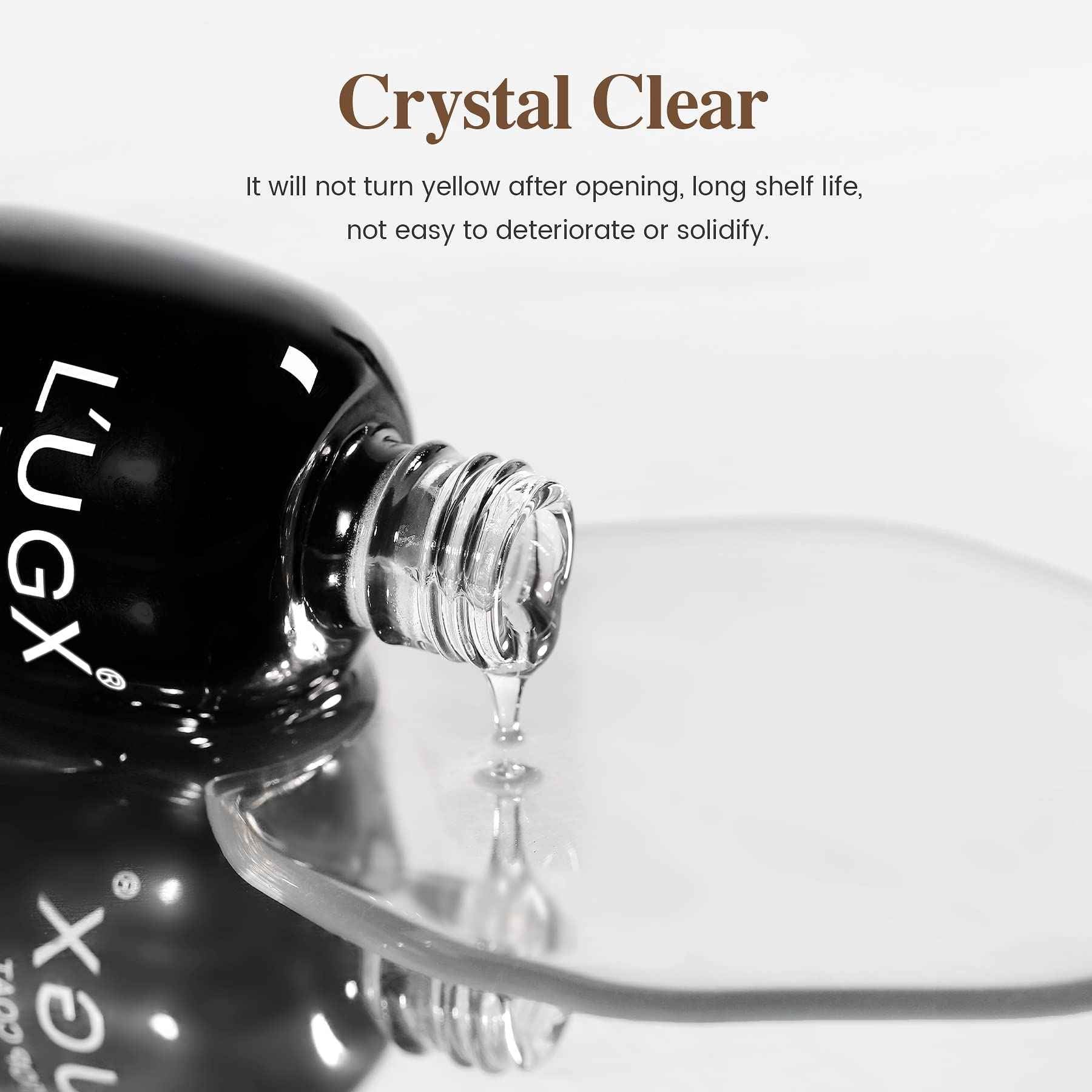 L'UGX Rechargeable Nail Dust Collector and Base Top Coat Set