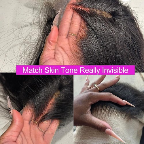 26 Inch Body Wave Lace Front Wigs Human Hair 13x4 SKINLIKE Real HD Lace Front Wigs Human Hair Pre Plucked Body Wave Glueless Frontal Wigs Human Hair 180% Density for Women