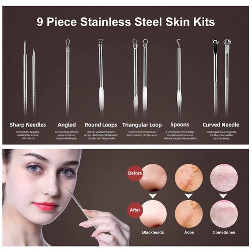 Newbealer Facial Steamer, 3in1 Aromatherapy Face Humidifier, 20 Min Hot & 60 Min Cold Nano Ionic Steam, 180ml Sinuses Moisturizing Cleansing Pores, Bonus 9-Piece Blackhead Remover Kit and Face Brush
