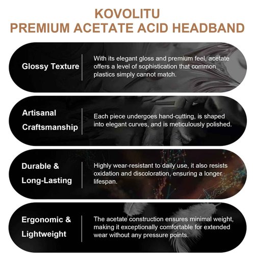 KOVOLITU 3 Pack Eyewear Headbands,No Headache Non Slip Hair Bands Fashion Thin Headbands for Womens Sisters Girls Gifts(Black,Tortoise,Amber)