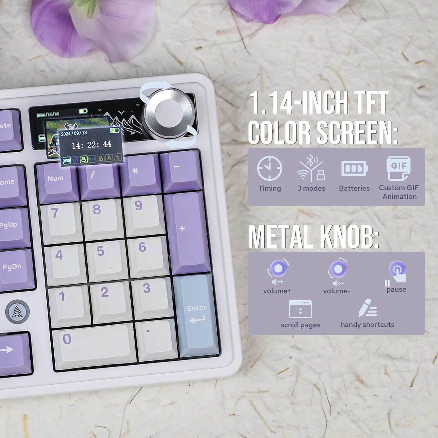 AJAZZ AK980 98% Mechanical Keyboard with KiiBoom X Cosydiaries Rainy Froggy Day Keycap Set