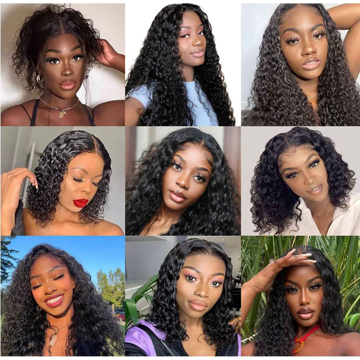 2x6 Hd Lace Closure Unprocessed Human Hair 150% Density Closure Pre-Plucked Hairline Deep Wavy Style Closure Middle Part With Baby Hair Natural Black Color 20 Inch