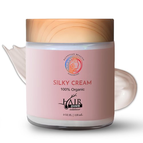 Hadirose Egyptian Cyperus Rotundus Organic Hair Removal Maintenance Cream | Organic Red Saad Oil Concentrate | Post-Wax Care | Rose, Jasmine & Lavender Scented | Made in the USA.