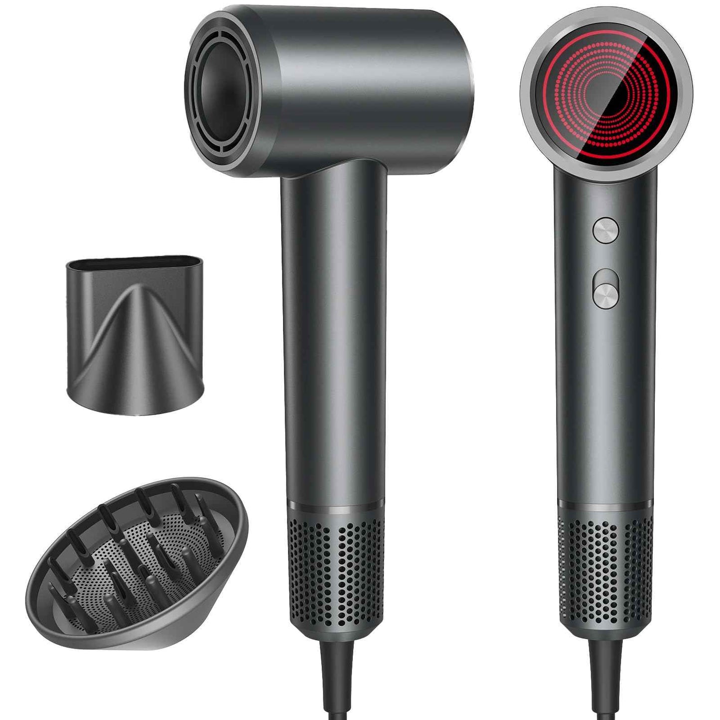 Hair Dryer, Professional Ionic Hair Dryer for Fast Drying, High Speed Hair Blow Dryer with Diffuser for Home Salon Travel, Constant Temperature Hair Care Without Hair Damage