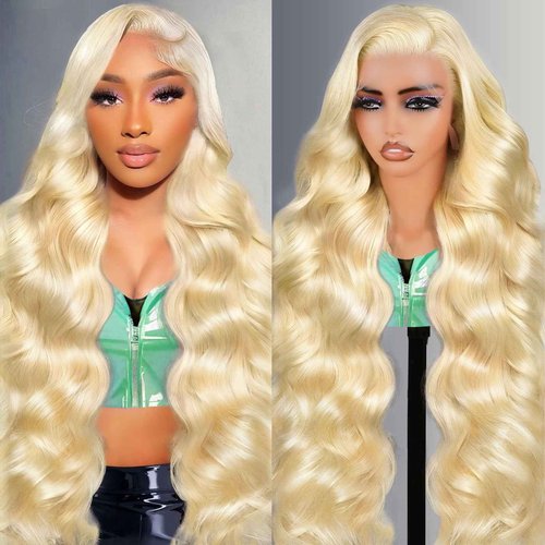 Shciyair 613 13x6 Lace Front Wig Human Hair 28 Inch 200 Density Blonde Wig Human Hair 613 HD Lace Frontal Wig 13x6 Blonde Body Wave Lace Front Wigs Human Hair Pre Plucked Glueless Wigs for Women