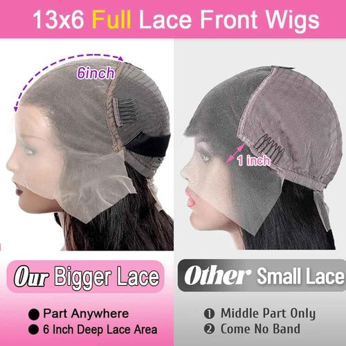Leicymens 13x6 Lace Front Wigs Human Hair 180% Density HD Lace Frontal Wigs Body Wave Lace Front Wigs Human Hair Pre Plucked With Bleached Knots Black Body Wave Wig 22 Inch