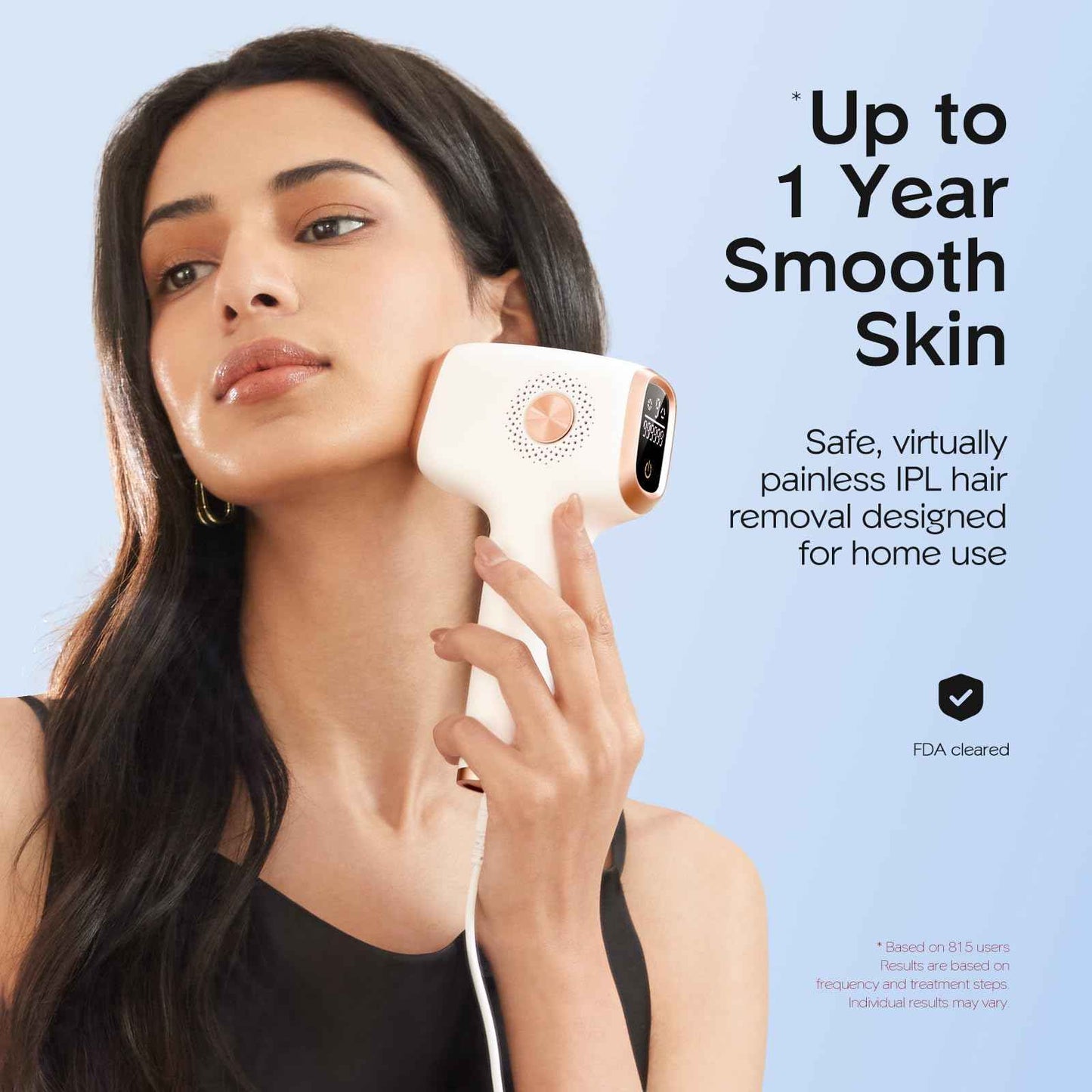 INNZA IPL Hair Removal with Ice Cooling Care Function for Women,Long-Lasting Results,999,999 Flashes Painless Hair Removal, Hair Removal Device for Armpits Legs Arms Bikini Line