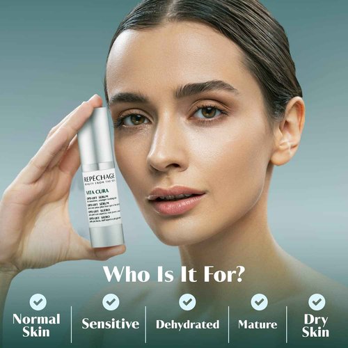 Repechage Vita Cura Opti-Lift Serum – Lightweight, Smoothing Serum for Eyes & Targeted Areas, Helps Lift & Refine Skin Texture – for Puffiness, Fine Lines & Under-Eye Shadows (15 mL / 0.5 fl oz)