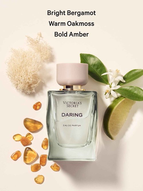 Victoria's Secret Daring Eau de Parfum, Notes of Bright Bergamot, Warm Oakmoss and Bold Amber, Perfumes for Women (3.4 oz)