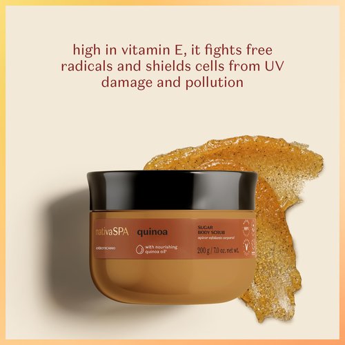 Nativa SPA Ultimate Quinoa Body Bundle: Oil (200ml), Lotion (400ml) & Sugar Scrub (200g)