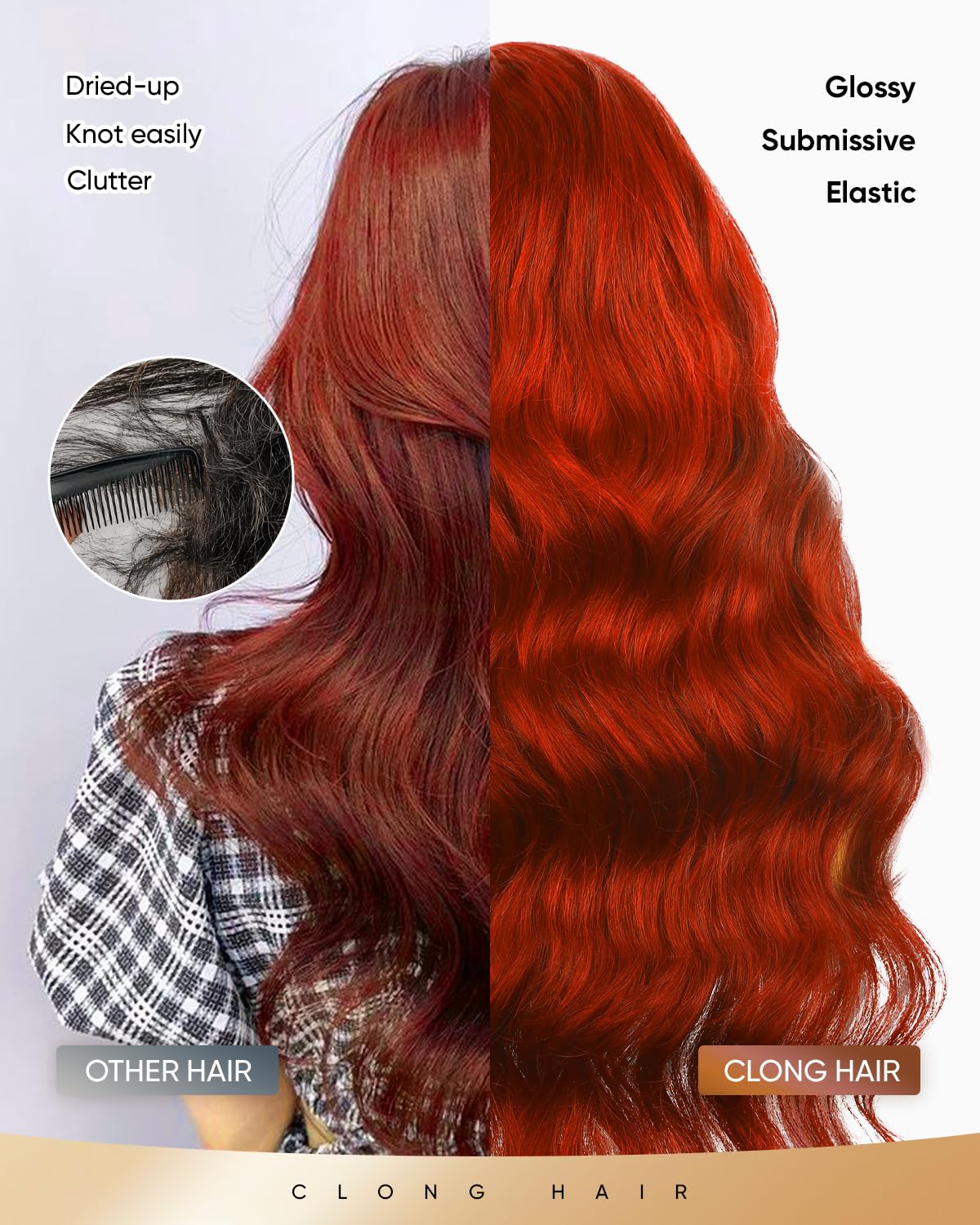 Ginger Orange Body Wave HD Lace Frontal Wigs Human Hair，200% Density 350# 13X4 Lace Front Wigs Human Hair Pre Plucked for Women 18inch